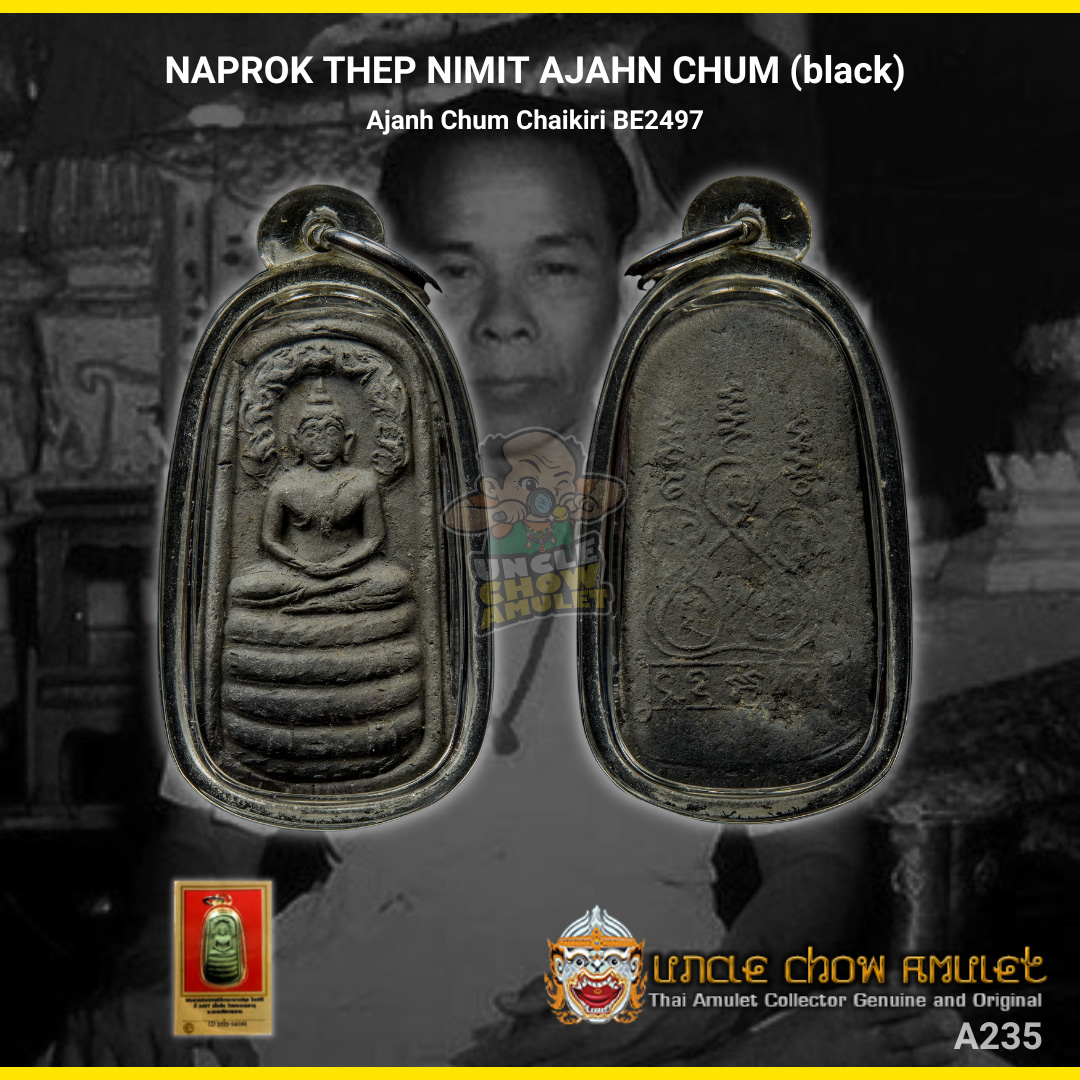 thai amulet NAPROK THEP NIMIT AJAHN CHUM