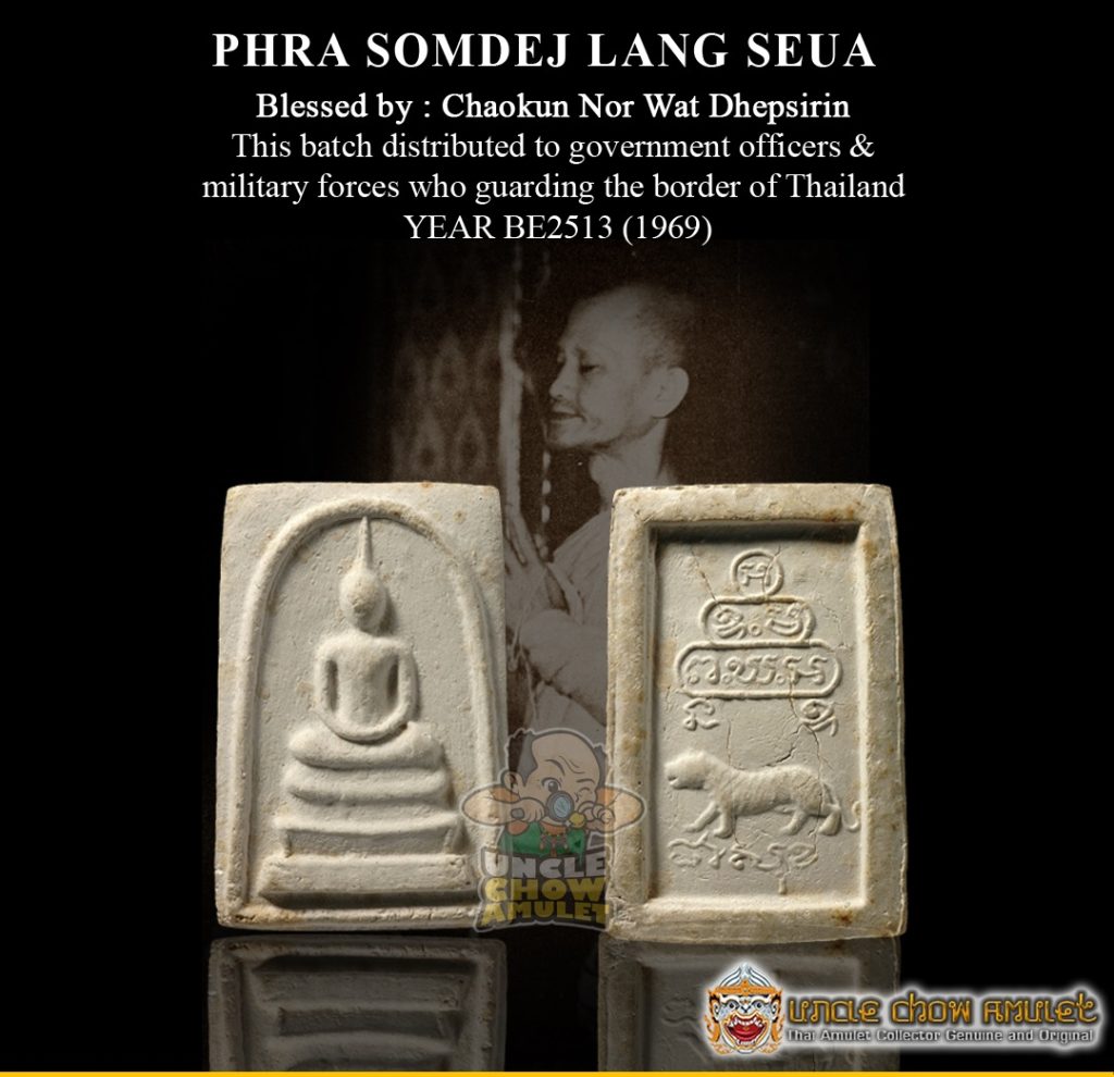 Phra Somdej thai amulet blessing by Chaokun Nor Wat Dhepsirin
