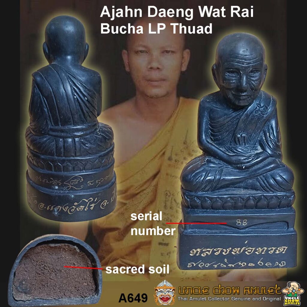 Mini Bucha LP Thuad by Ajahn Daeng Wat Rai